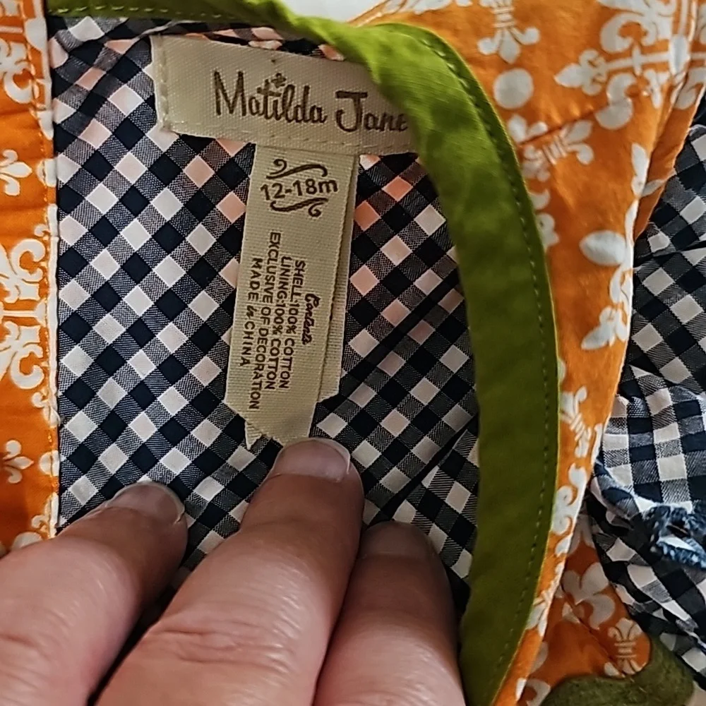 Halloween print matilda jane dress 12-18 18-24m